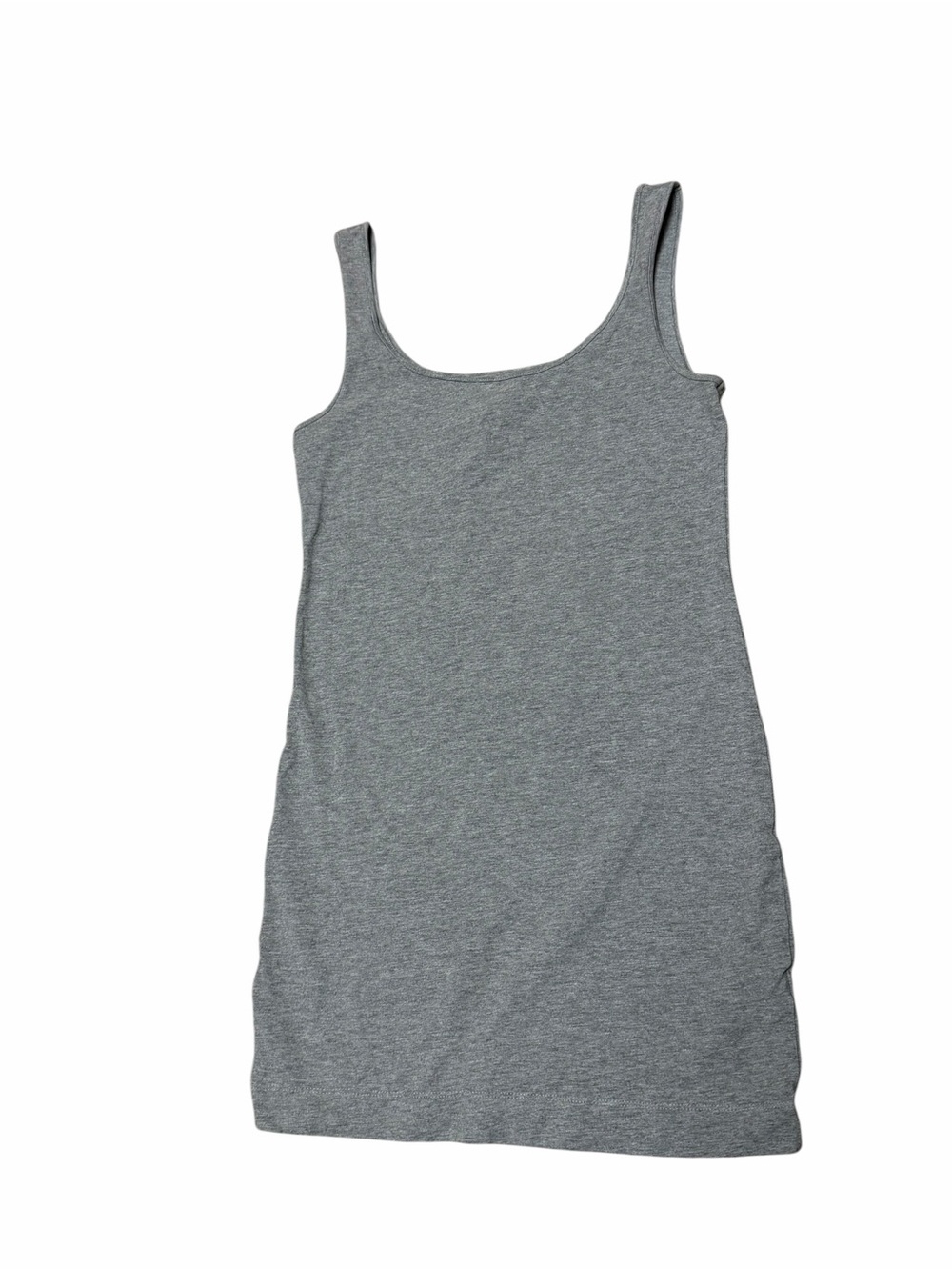 H&M Heather Gray Ribbed Tank Mini Dress